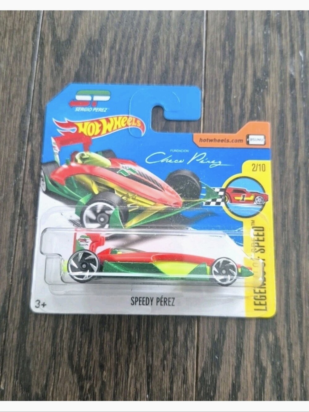 Speedy Pérez F1 - Red, Green, Yellow - Hot Wheels 2017 Legends of Speed